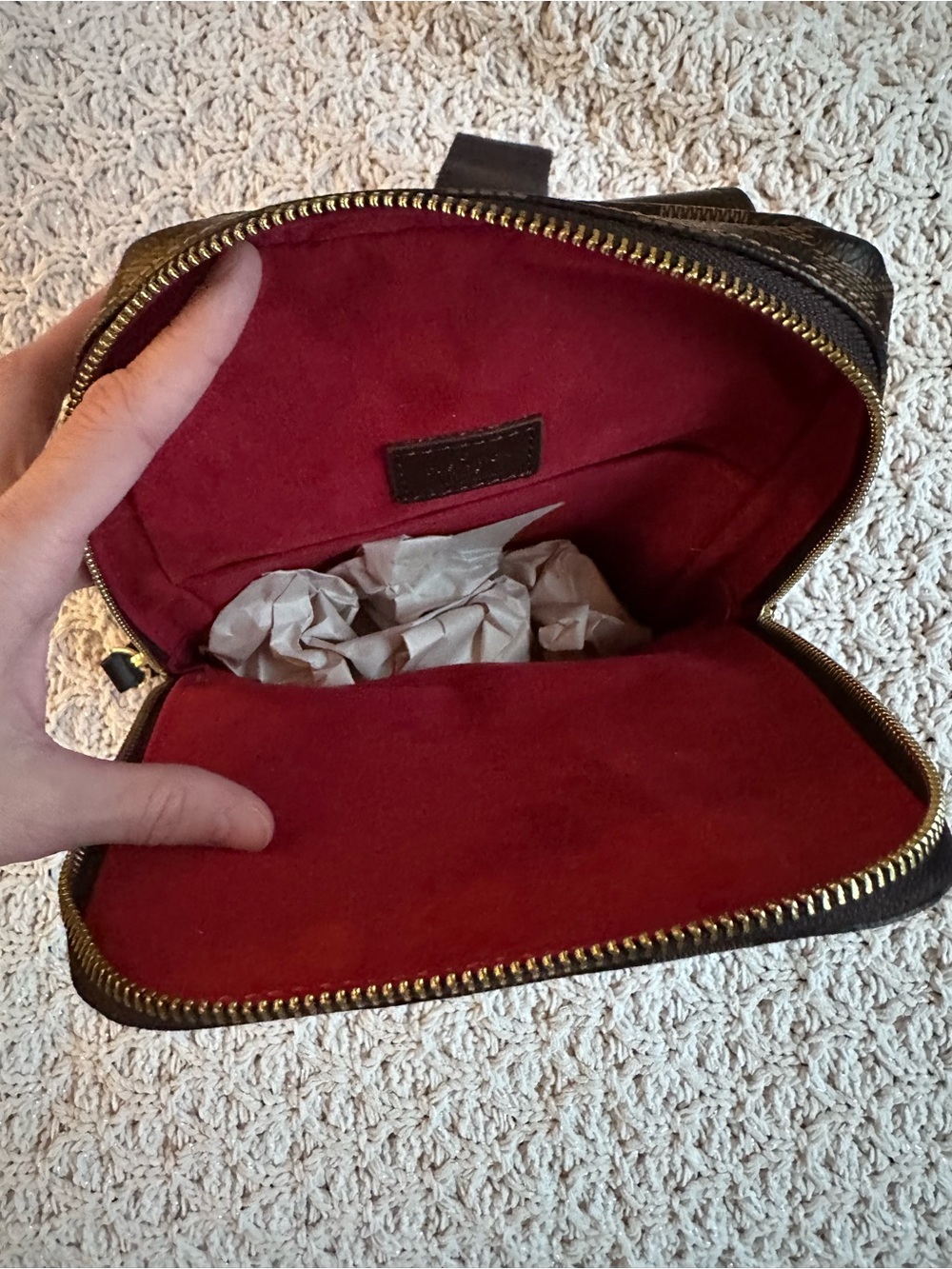 Brown Damier Ebene Sling Belt Bag - Picture 5 of 8